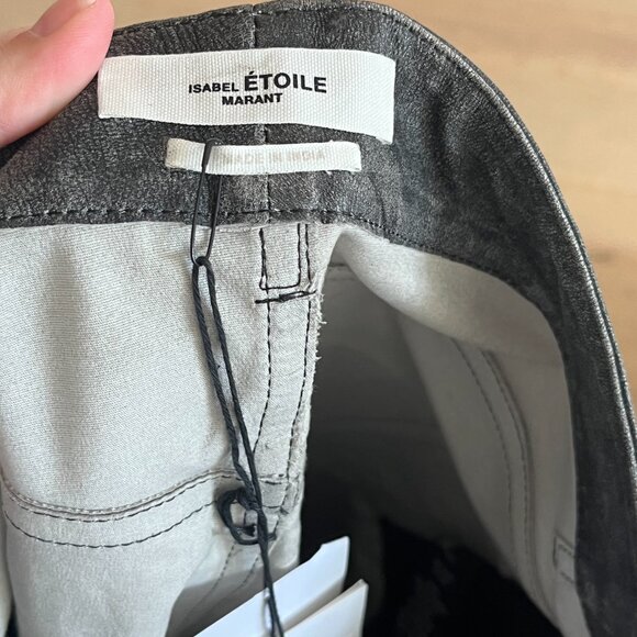 Isabel Marant Etoile Fiali leather midi skirt NWT Size 42 / 10 Lamb Leather - Picture 6 of 12